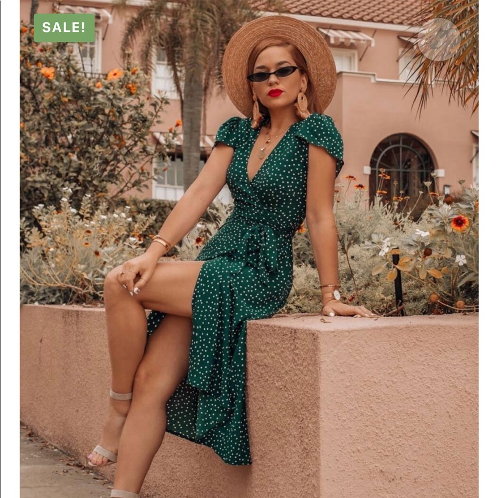 Green Polka Dot Dress – St. Frock